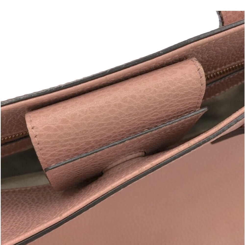 Gucci Pale Pink Swing Leather Tote Bag - Picture 4 of 8